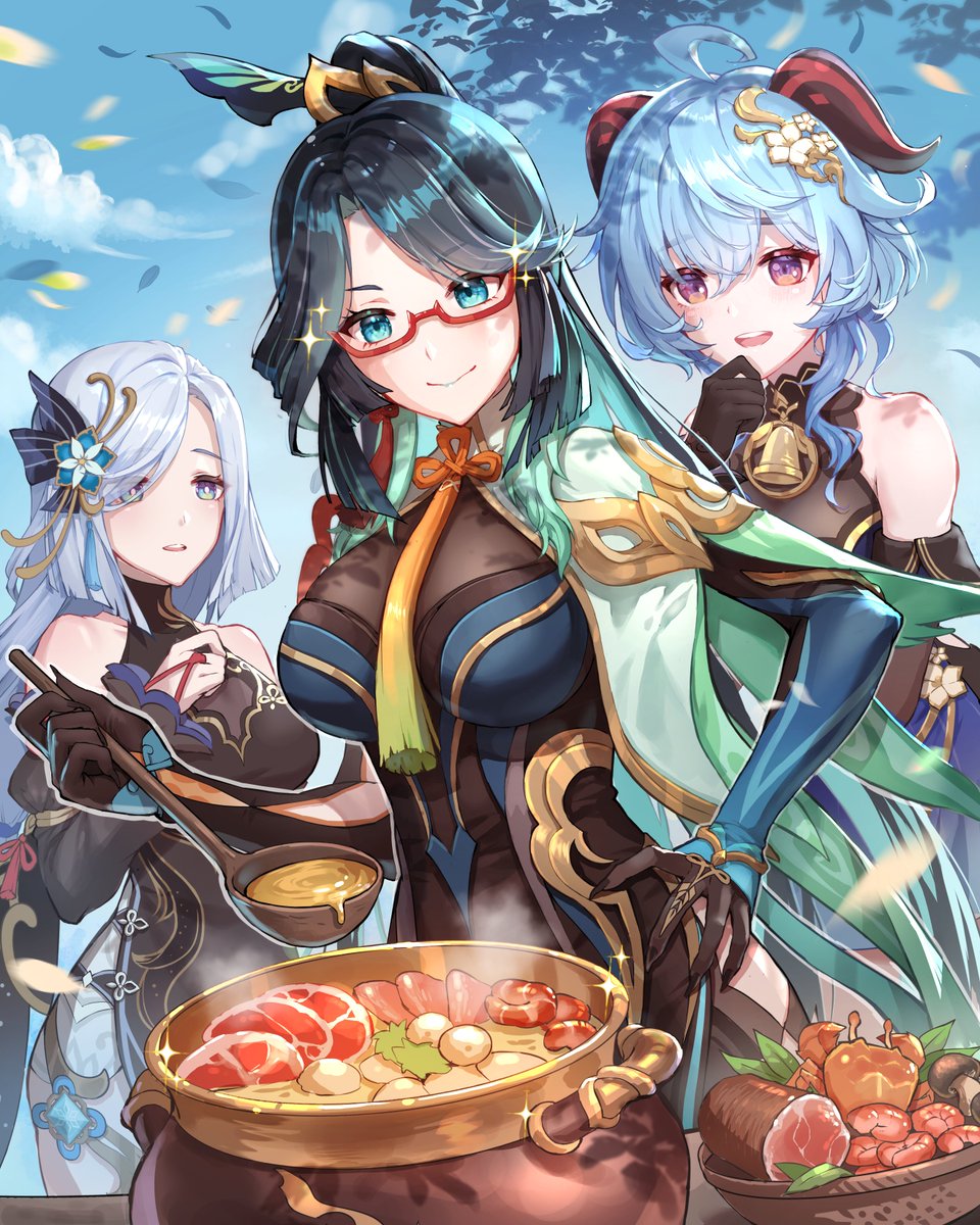 Paimon2theMoon's tweet photo. Thank you for your excellent art, @oekaki_nekosan!

#GenshinImpact #Genshinfanart #Xianyun #Ganyu #Shenhe https://t.co/8Nm8TrruZQ
