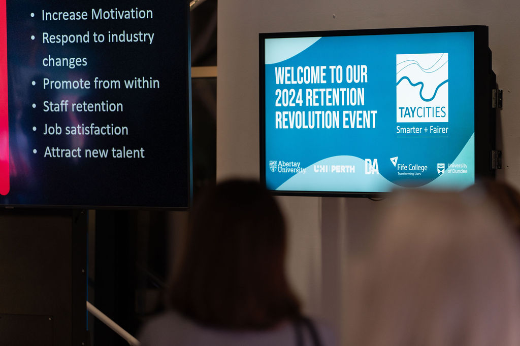 DandA_business's tweet photo. Celebrating the launch of the Tay Cities SME Skills Fund 🚀

This Fund offers £5k grants to SMEs in the region to #upskill or re-skill their workforce.

Our guest speakers: @stevie_baxter,  @jimmyurq &amp; Jade from @shoplittlelies 👏

Find out more  ➡️  https://t.co/Snb2JXDL3O https://t.co/g88kU4eYeP