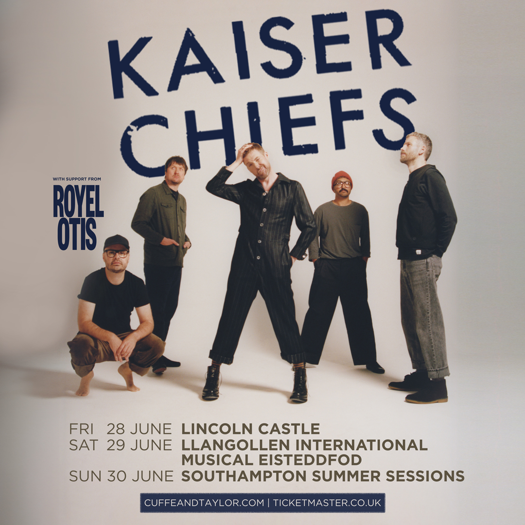 RoyelOtis's tweet photo. UK, we'll be supporting @KaiserChiefs on tour this summer 🫡 https://t.co/FNQc3QPDUT