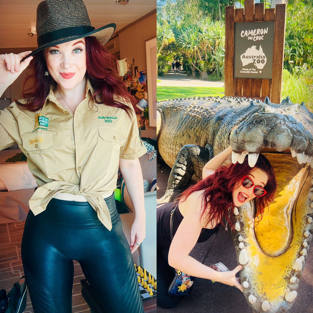 How much did I nerd out today at <a href="/AustraliaZoo/">Australia Zoo</a> ?!? 😉🐊 #australiazoo #crocodilesrock #crocodilehunter #crikey