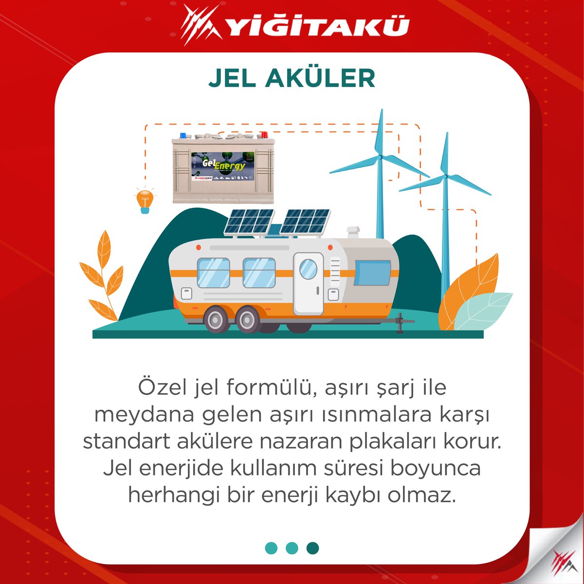 Yiğit Jel akü avantajlarına birlikte bir göz atalım!
Let's take a look at the Yigit Gel battery advantages together!
yigitaku.com/tr/urun-detay/…

#jelakü #akü #gelenergy #ecofriendly #doğadostu #çevredostu #energy #caravan #solarpanel #recycling