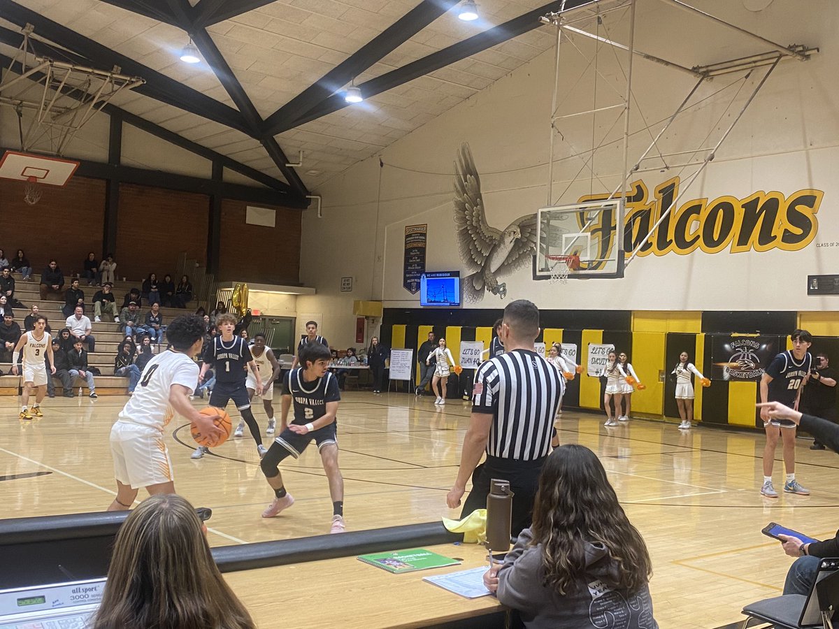 Two of my favorite coaches leading the Jaguars and Falcons in a cross-town match-up. Great competition in primetime, outstanding school spirit, and so many staff out to support our seniors for our final game of league. <a href="/JVHSJaguars/">Jurupa Valley HS</a> <a href="/Rubidoux_JUSD/">rubidoux jusd</a>