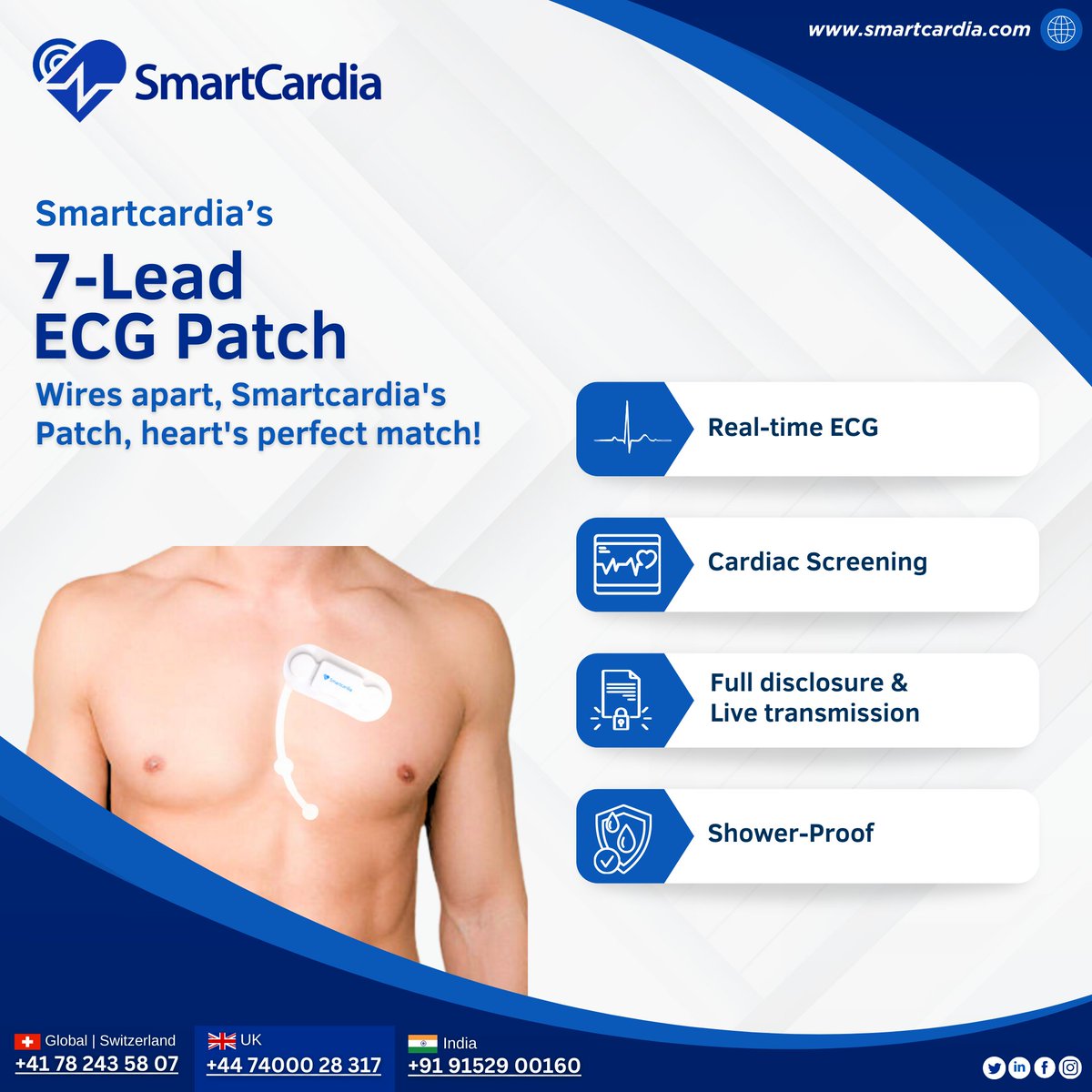 smartcardia's tweet photo. Knowing your irregular heartbeat may help to save your life.
Smartcardia platform uses real-time monitoring, detection, diagnostics, and reporting to ensure Syncope patients are helped as soon as possible.
https://t.co/SdE2ijELNN
#smartcardia #ecg #heartholter #ecgholter https://t.co/TuYEupJqH4
