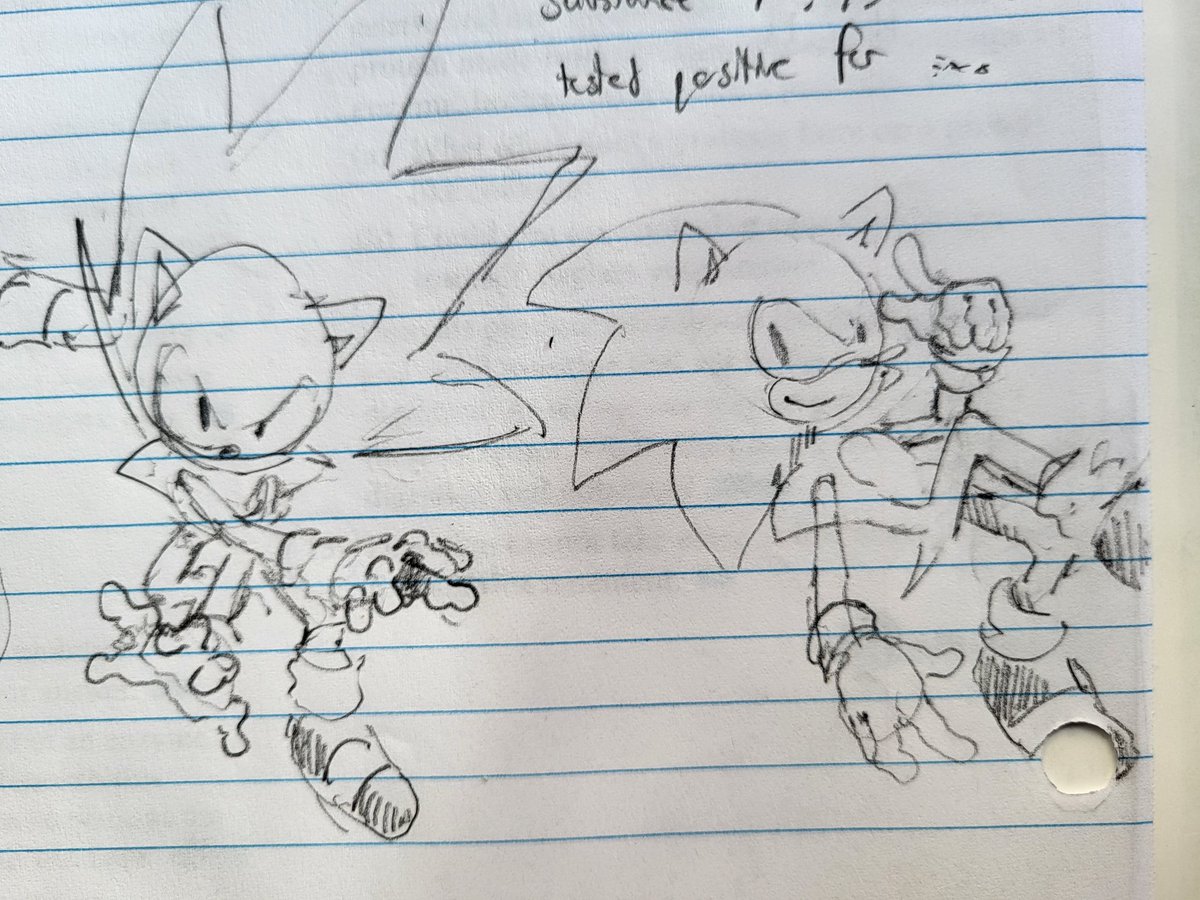 nullofy's tweet image. #sonic !! i like to draw him when im bored sometimes