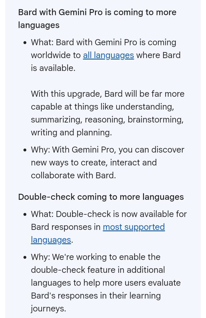 We can now use Bard to create images as well. Plus, Bard with Gemini Pro is coming to more languages.
#Google #GoogleBard #AI