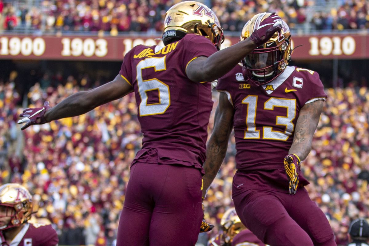 Thank you @Coach_Fleck and @CoachHarbaugh from @GopherFootball for stopping by @ServiteFootball to discuss our student athletes!