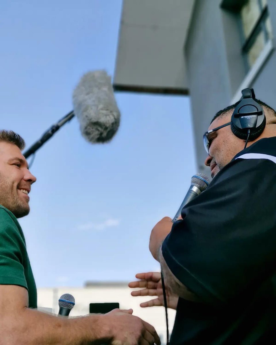 This morning @bigstanmars and the team left the studio on a mission #FindingDricus 😎 And made it on time before his TV interview 😅 #UFCWorldChampion #capetownsoriginal📻❤