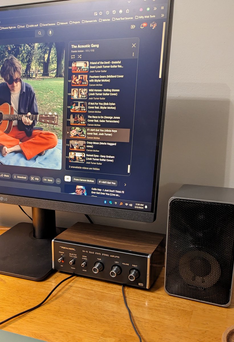 FowlerAskew's tweet photo. Just finished up rebuilding these speakers and set them up with possibly the cheapest amp of all time on my PC. Does it sound great? No, but it sure is fun! https://t.co/1J6EhRgTqC