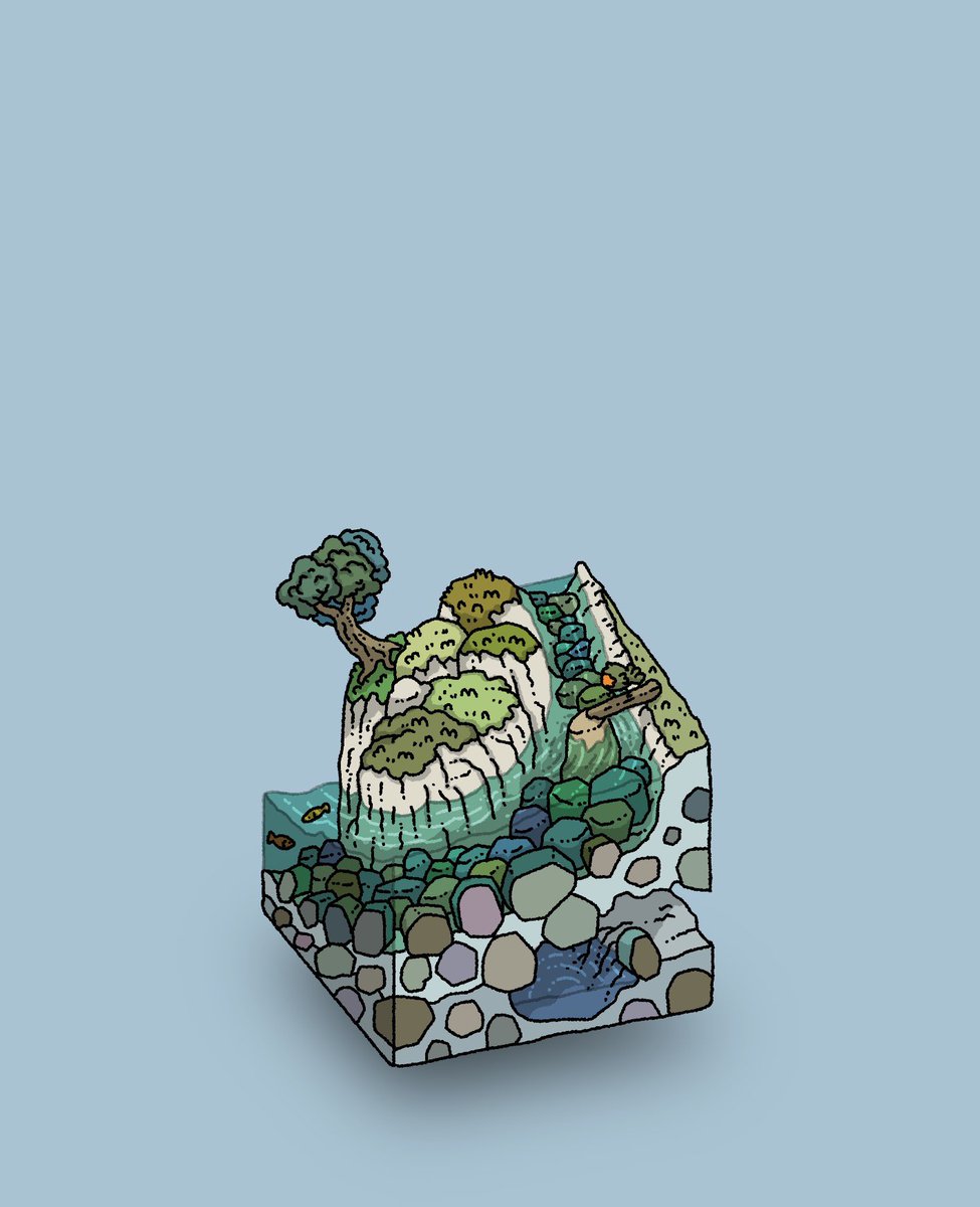 「この描き方で描く水が好き 」|gozz/ごず🏝のイラスト