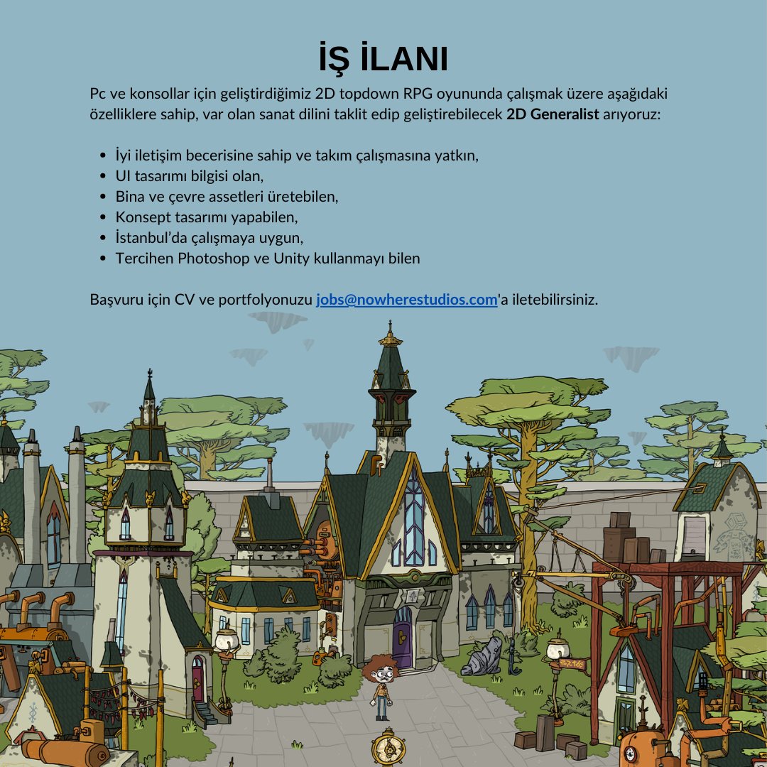 Şöyle bir iş ilanımız var