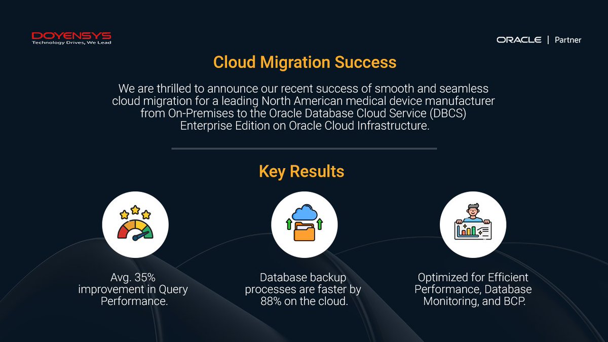 Doyensys achieves a major milestone with a successful upgrade and migration for a leading North American medical device manufacturer.  Overcoming on-premises challenges and enhanced operational efficiency. Read more here doyensys.com/blogs/cloud-mi…