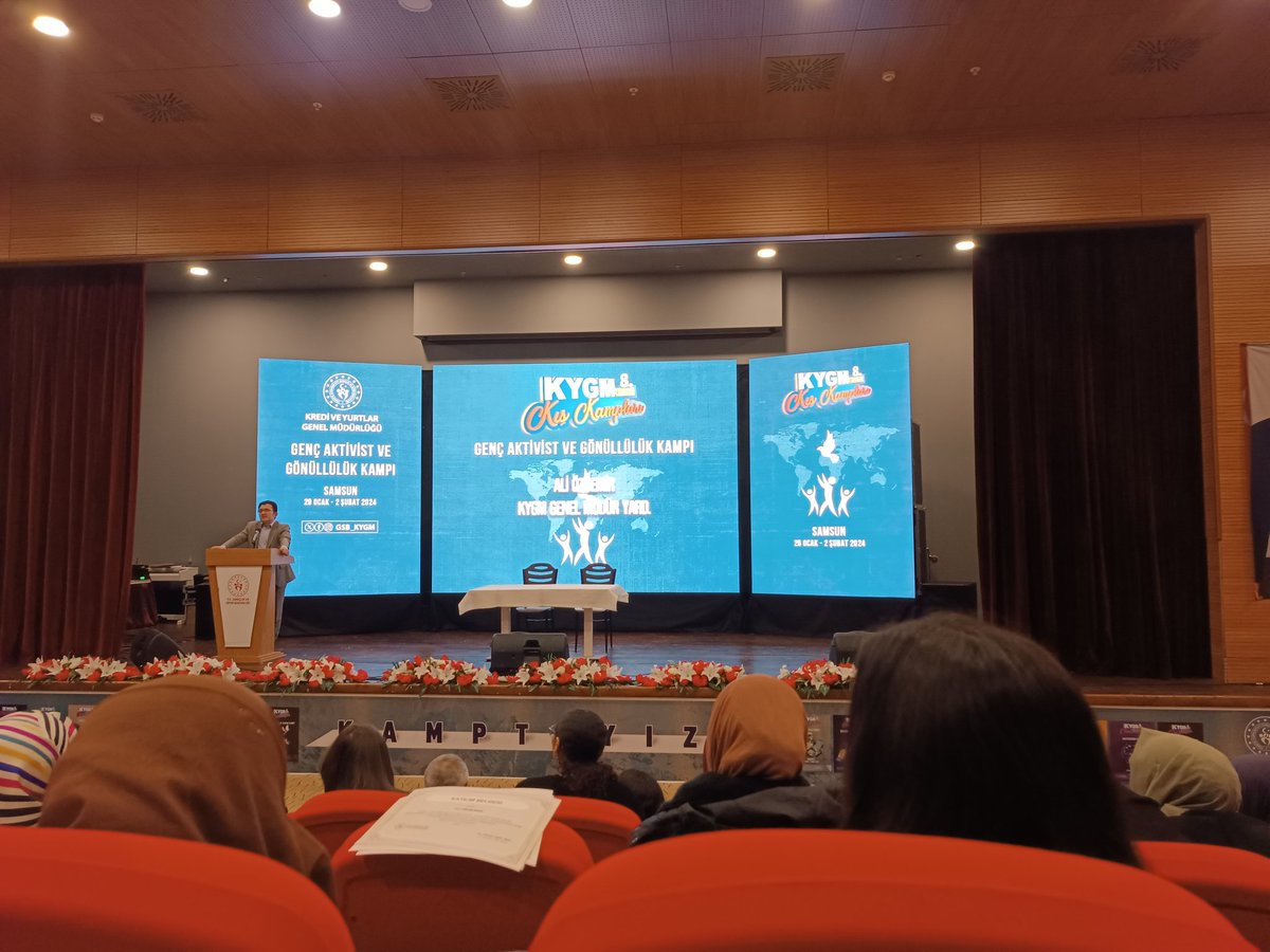 drskeletonn's tweet photo. • KYGM genel müdürü Ali Özdemir'in değerli konferansı.🎤
#GSBYurtlarıKampta 
#GSB_KYGM 
#samsun
#tematikkışkampı
#19mayısgençlikkampı
@GSB_Samsun 
@GSB_KYGM 
@OA_BAK 
@aliozdemirgsb https://t.co/V1ilH80J6Q