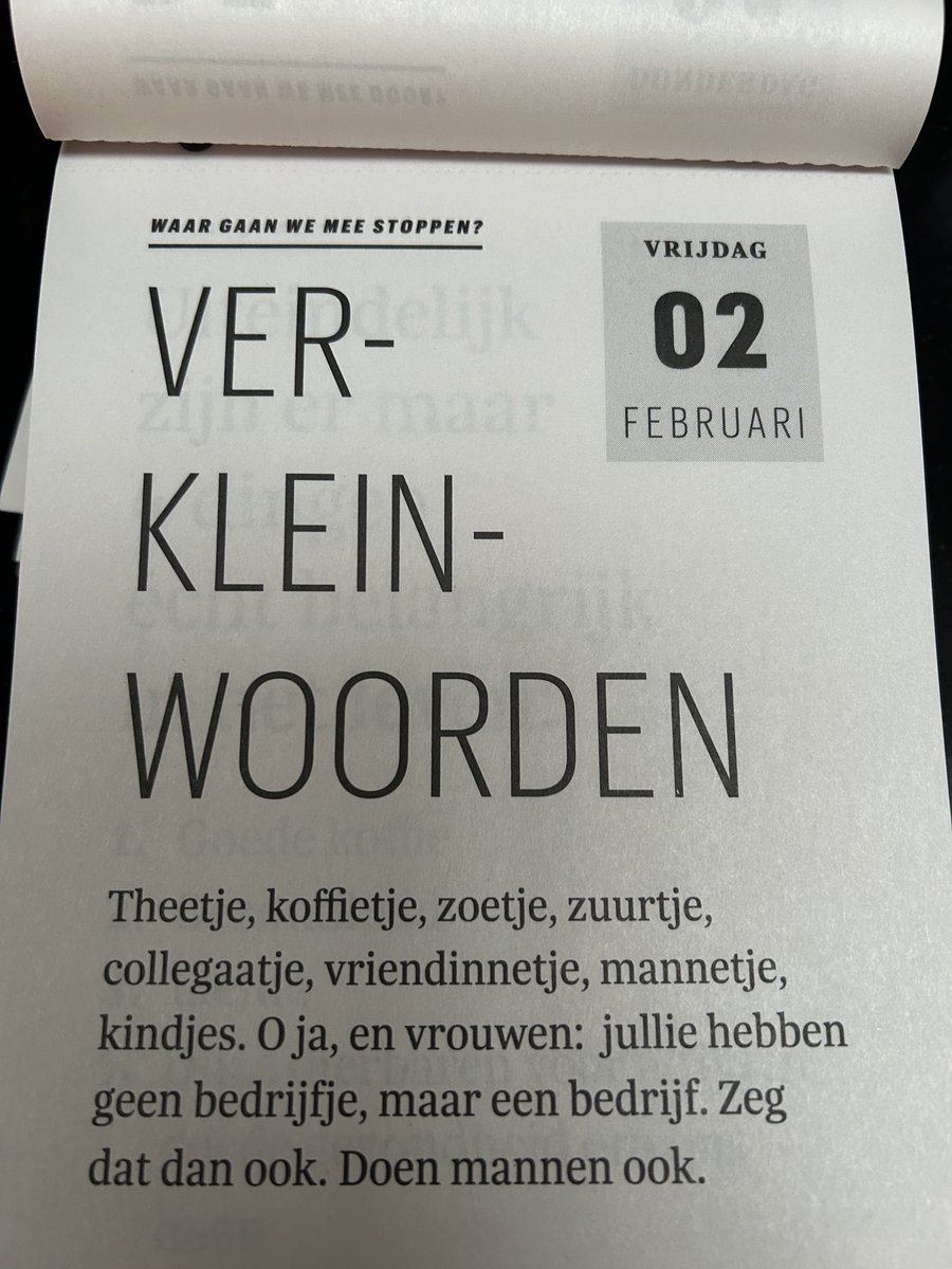 Theetje, koffietje, collegaatje - brrr
