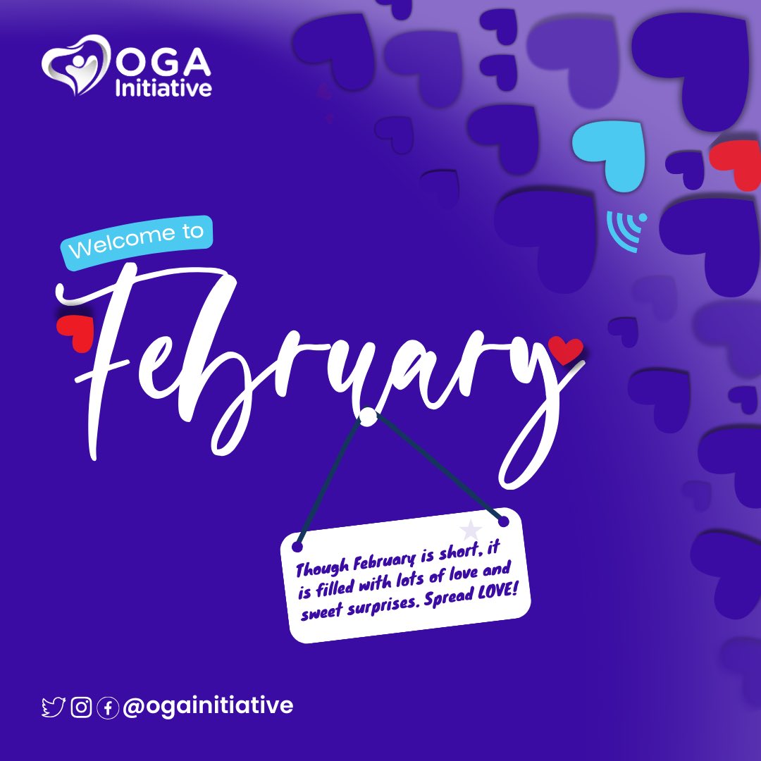 ogainitiative's tweet photo. Welcome to the month of love💗.  Wishing you all a wonderful start this new Month. 

.
.
.
#newmonth #tech #techstartup #lagos #nigeria https://t.co/4C3f2gE8vm