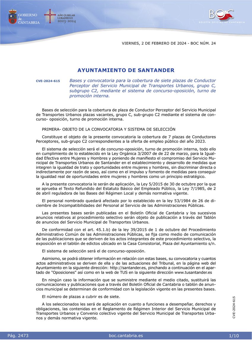 Boletín Oficial de Cantabria tweet media