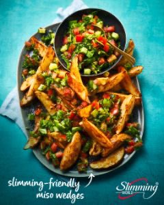 CarmSW_Paul's tweet photo. Why not ‘try’ these miso wedges – they have a ‘touch’ of heat to add a ‘kick’ to your tastebuds... making them perfect for watching the rugby this Six Nations season 🏉. Recipe available in the NEW Take Five Free book. https://t.co/Q72VVPPrJ2
