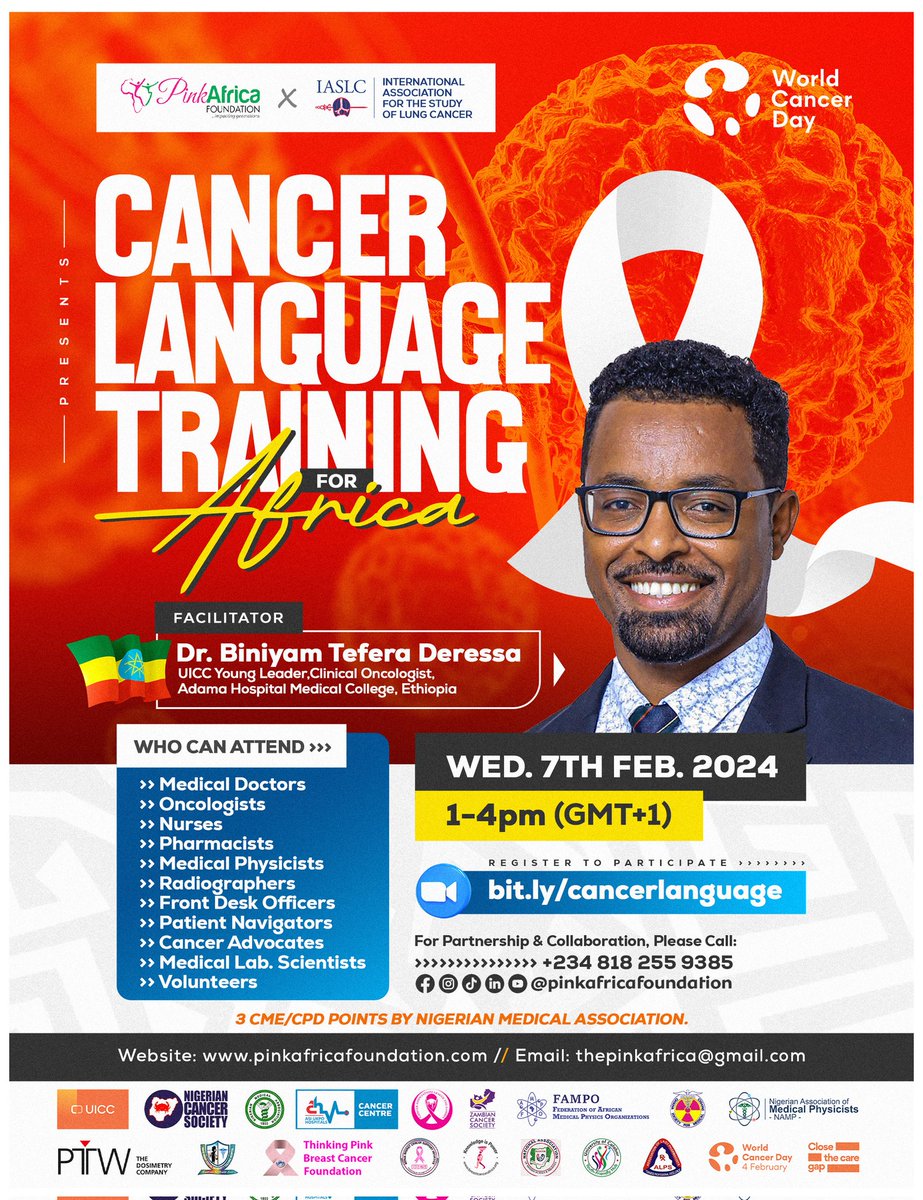 vic_ekpo's tweet image. MEET THE FACILITATORS:

Biniyam Tefera Deressa, M.D is an Assistant Professor of Clinical Oncology at Adama Hospital Medical College, Ethiopia. He is a @uicc Young Leader, Clinical Oncologist.

#WorldCancerDay #CancerLanguage

Register for FREE: bit.ly/cancerlanguage