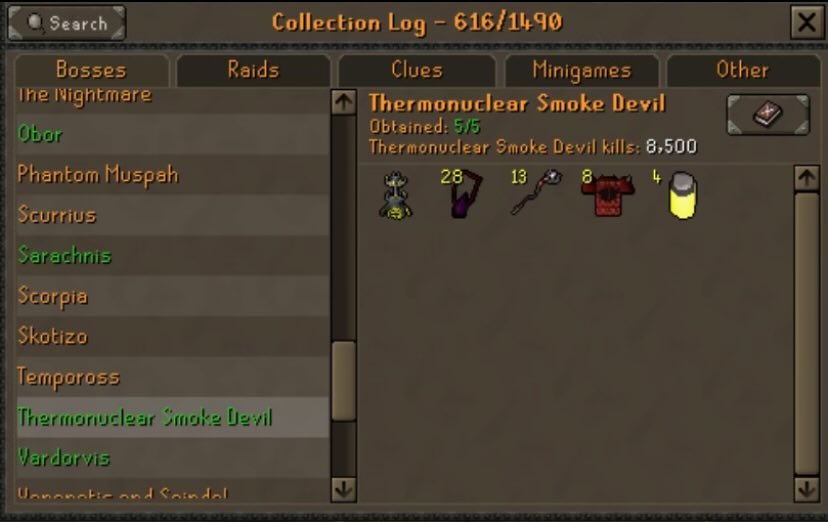 Hallowed_RS's tweet photo. Dry no more ✅ 

Gzz to Hook n Arrow on finally finding your pet smoke devil (#23) at KC 8,495! 

#petHunting https://t.co/isbYF3TVSP