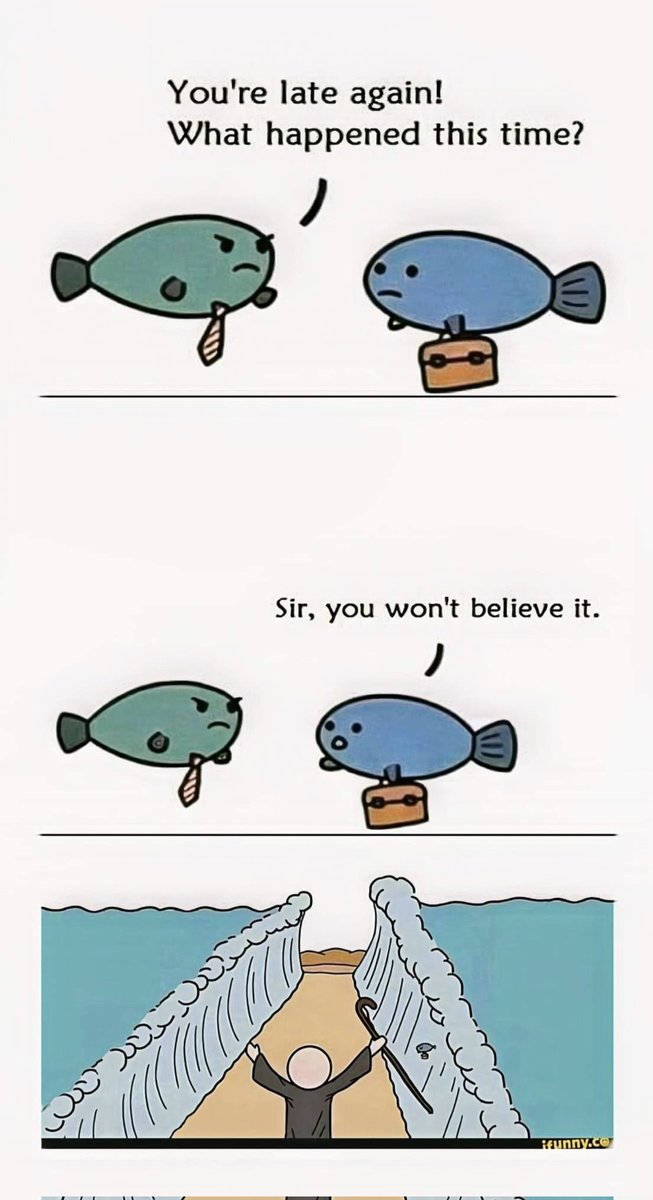 phantomtoll's tweet image. Holy Moses! Late for work 🐟#delay #fishy