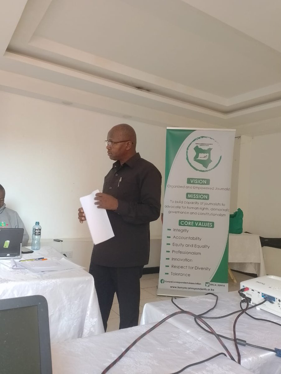 National treasurer Benard Kwalia giving financial report for the last two years 2022 and 2023, and budget projections for the year 2024.