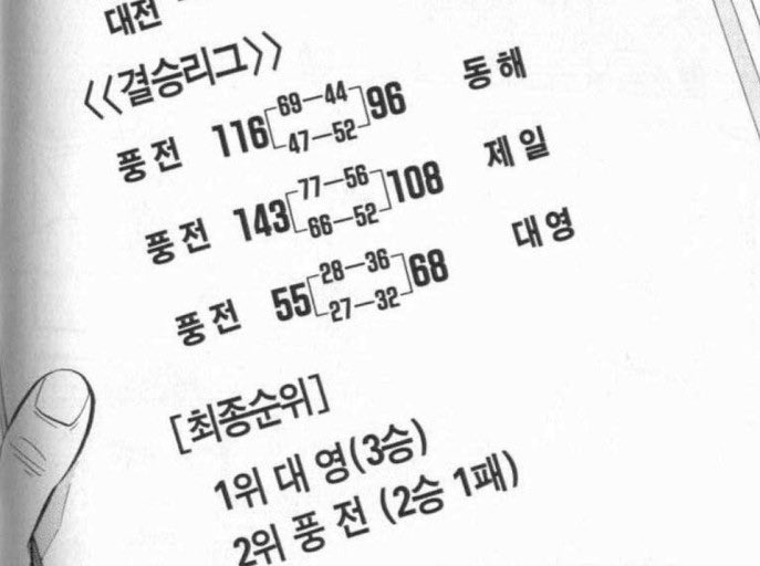 저는 다른 경기도 다른 경기이지만 풍전vs대영 이 경기가 진짜 궁금해서 미~치겠습니다,,
풍전이 어쩌다가 대영을 만나 그간 점수의 반에도 못 미치는 55점밖에 낼 수 없었던 것인지
이 상황 속에서 풍전 학생들의 심리 변화가 어땠는지 알고 싶다고요