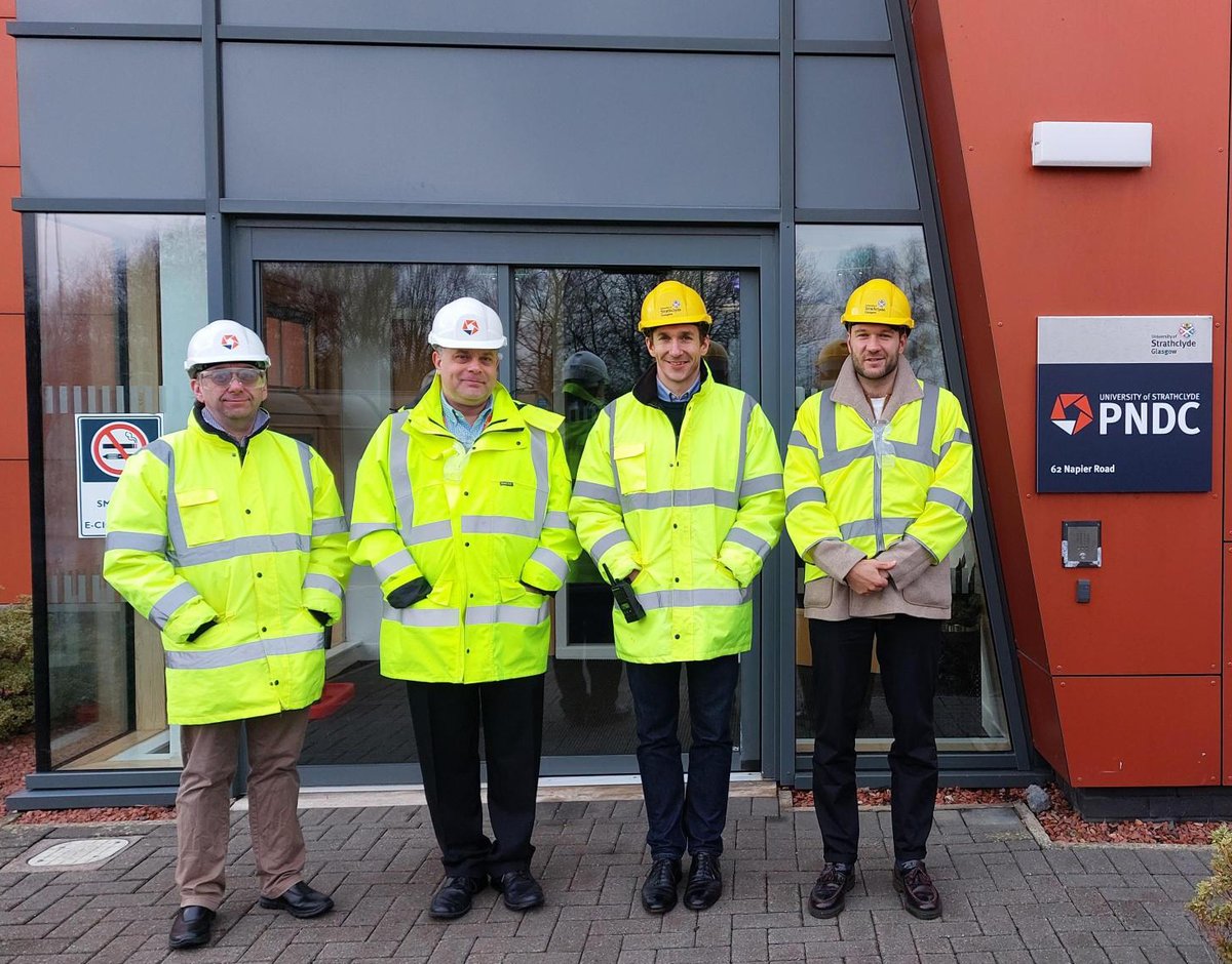We were pleased to welcome @myenergiuk to our Wardpark facility this week to explore opportunities for collaboration. Read more about their story → myenergi.com/our-story/ And for a little #funfriday trivia for football aficionados, myenergi sponsor @officialgtfc! ⚽