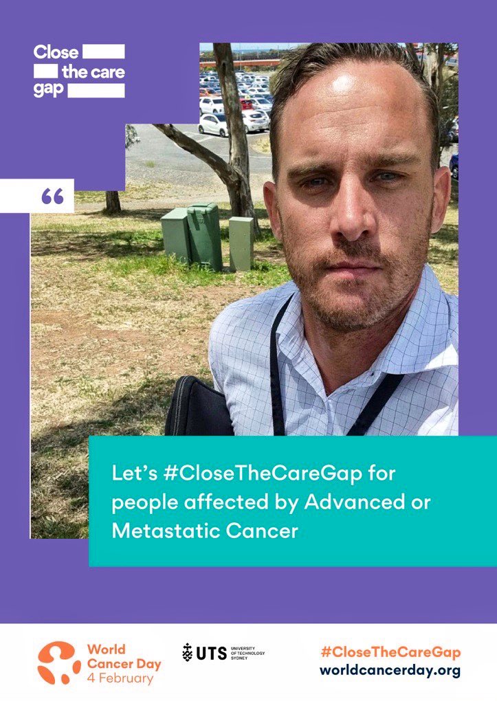 World Cancer Day is upon us (4th Feb). Continuing the global theme of closing the care gap, I will continue to focus on cancer care and quality supportive care for all people affected by advanced or metastatic cancer (including caregivers). #WorldCancerDay #CloseTheCareGap.