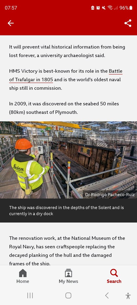 Dear <a href="/BBC/">BBC</a> please don't add to the conspiracy theories that the current HMS Victory actually sank! <a href="/BBCNews/">BBC News (UK)</a> it has been in dry dock since 1922... #hmsvictory #royalnavy