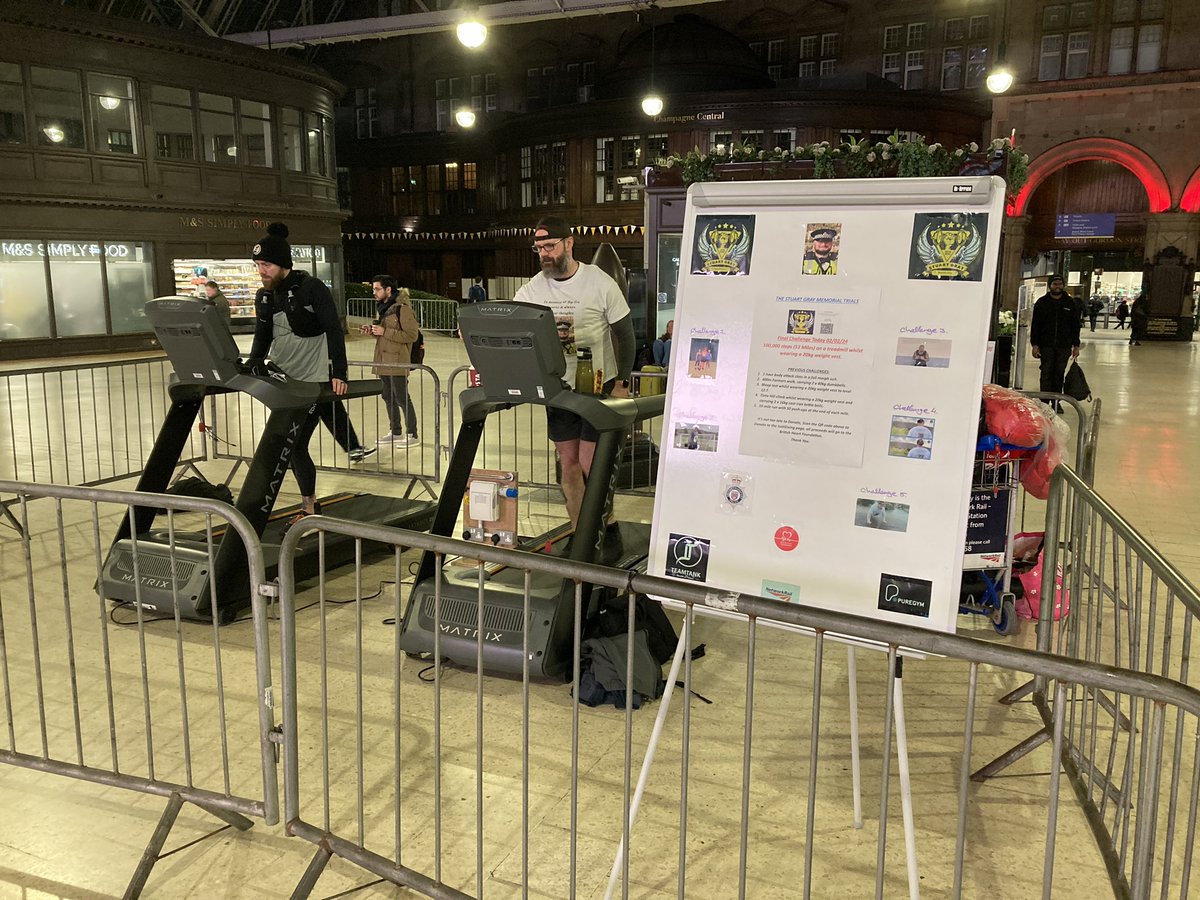 AngelaCMcCormac's tweet photo. Joe Roy has started his epic 100,000 step challenge at Glasgow Central Station in aid of @TheBHF 

If you are near Central Station today, please drop by to say hello and if you can, make a donation. He is so close to his £12k target. Thank you! ❤️ https://t.co/NskU4ZZfXa