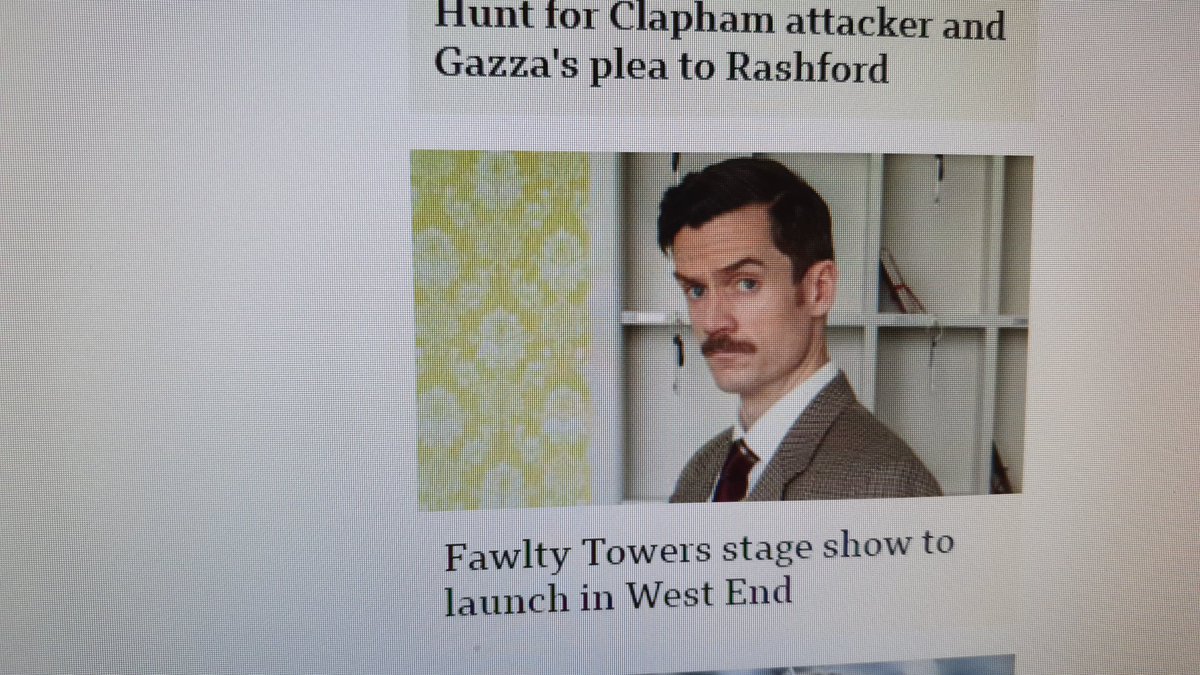 RossForbes's tweet photo. For a moment I thought that was Henry Cavill as Basil Fawlty! https://t.co/9hCY7gCfUL