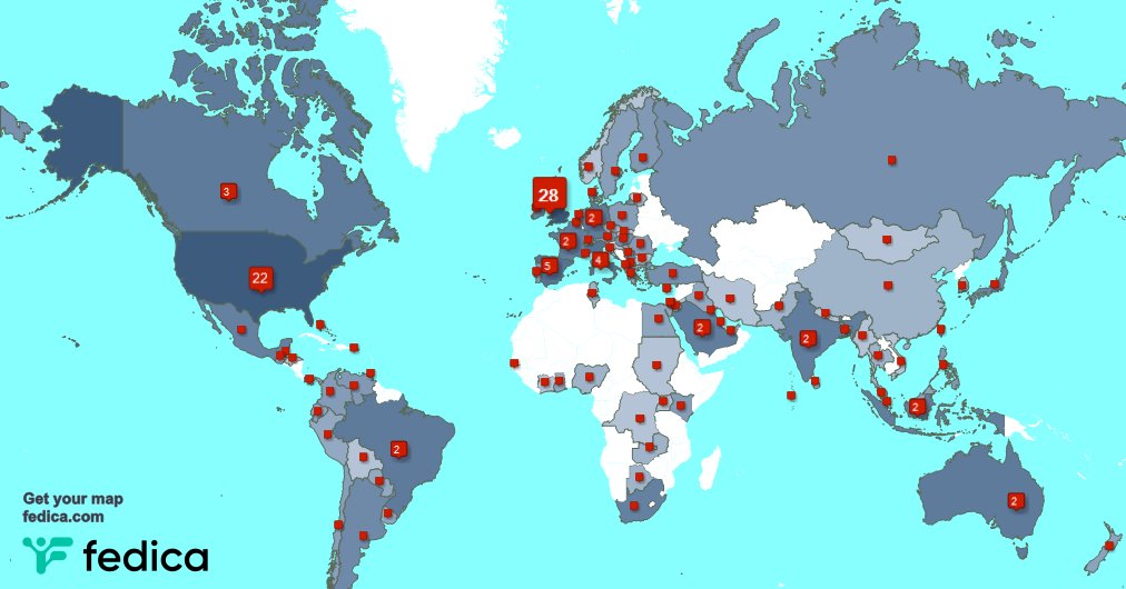 Special thank you to my 2 new followers from UK. last week. fedica.com/!Elliens_1426