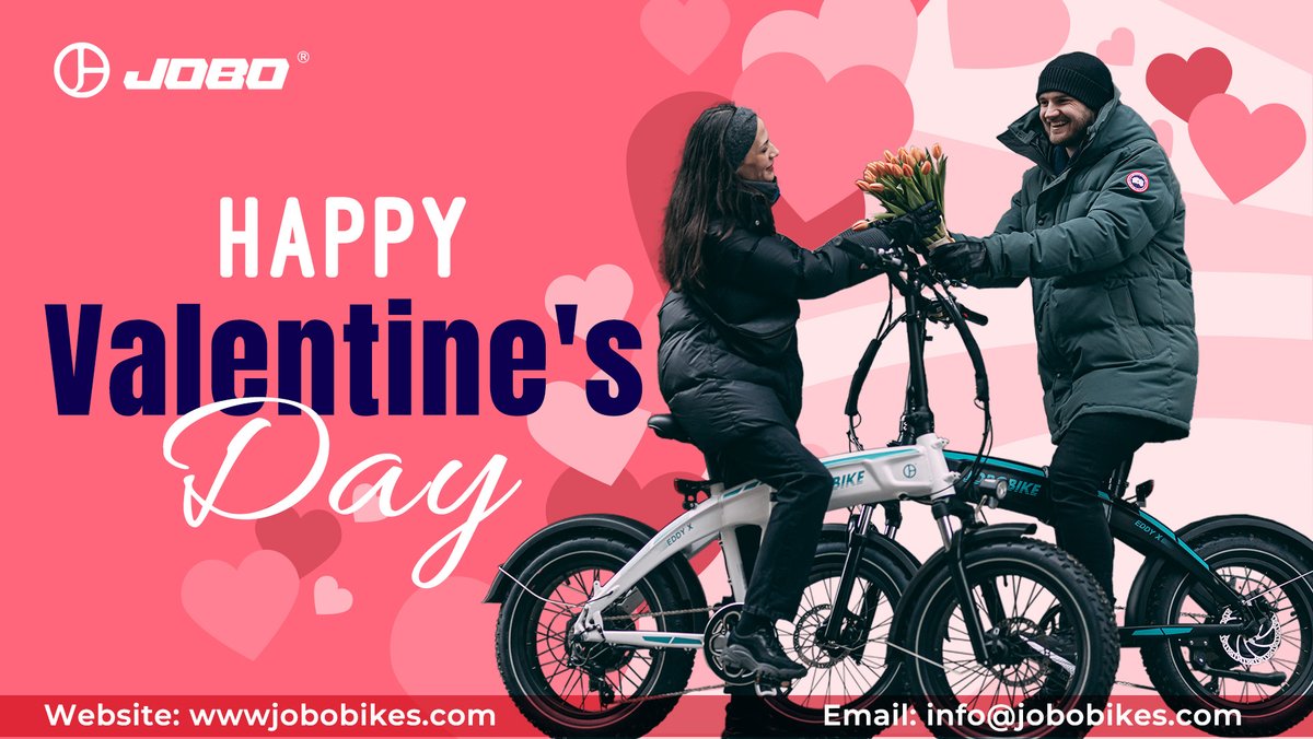 Happy Valentine's Day! 🌹
Let your brand be associated with love to make your products more deeply rooted in people's hearts.🥰
————
#valentinesday #JobobikeCelebrates #jobobikefactory #jobobike #ebikemanufacturer #ebikesupplier #ebikevendor #ebikewholesaler #ebikedealer #ebike