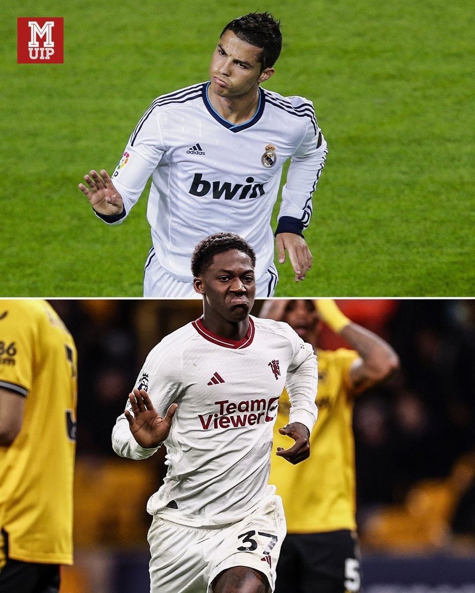 Kobbie Mainoo use Cristiano Ronaldo 'calma, calma' celebration after e score 97th-minute winner 🥶️