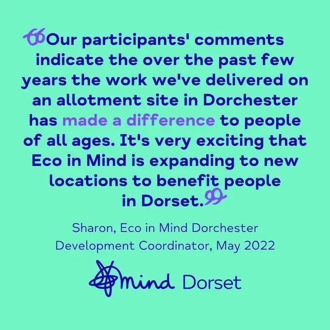 DrAndyMayers's tweet photo. I love what we're doing at @DorsetMind with the ecotherapy project #EcoinMind. A great way to maintain mental wellbeing and do something positive for our environment
@DorsetWildlife @bournemouthuni @Bournemouth_Psy @SUBUBournemouth @HealthyDorset @Natures_Voice @DorsetCouncilUK https://t.co/YzR3cx2Prg
