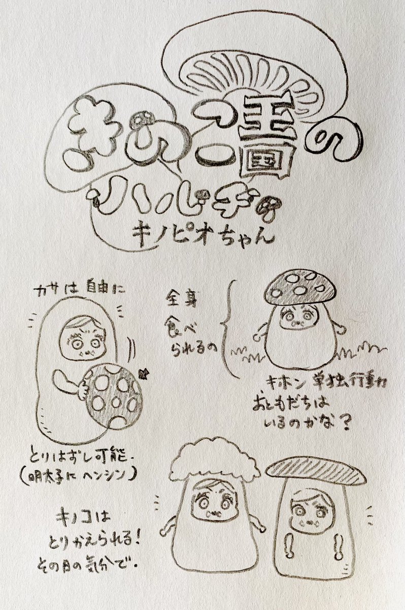 キノコ王国のハルチィ(キノピオちゃん)
また描きたいです🤭と思ってちょっとだけラクガキしてみました✤ 