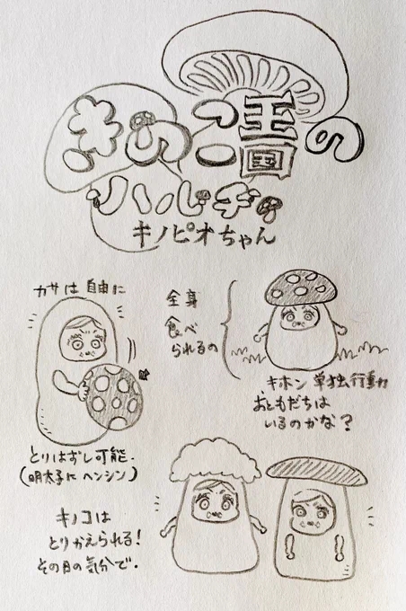キノコ王国のハルチィ(キノピオちゃん)
また描きたいです🤭と思ってちょっとだけラクガキしてみました✤ 