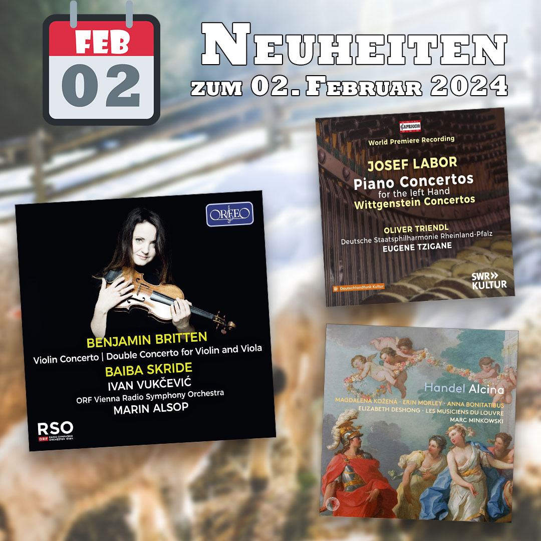 NAXOS_de's tweet photo. ✳•*•♫♪¸.• #Neuheiten #Klassik | Auf einen Blick ► https://t.co/7fMCf7Le6N | #Neuveröffentlichungen | #Musikfreitag | •*•♫♪¸.•✳ https://t.co/sGwuEubz02