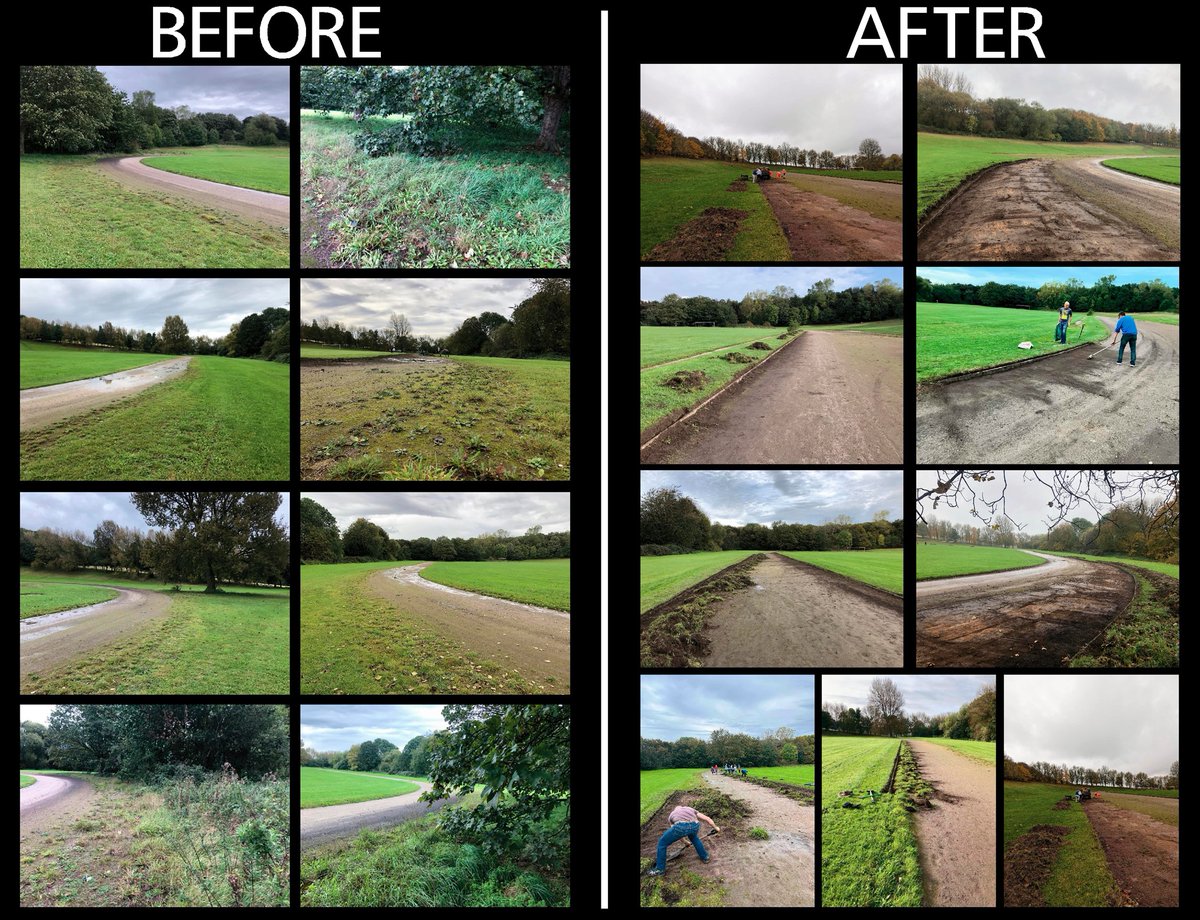 Read the full article 'Back on Track'. runleeds.co.uk/article/back-o… The collaboration of two fantastic Leeds run clubs. @StTheresasAC and Crossgates Harriers, to restore the run track at Temple Newsam. @TNparkrun @LeedsParks