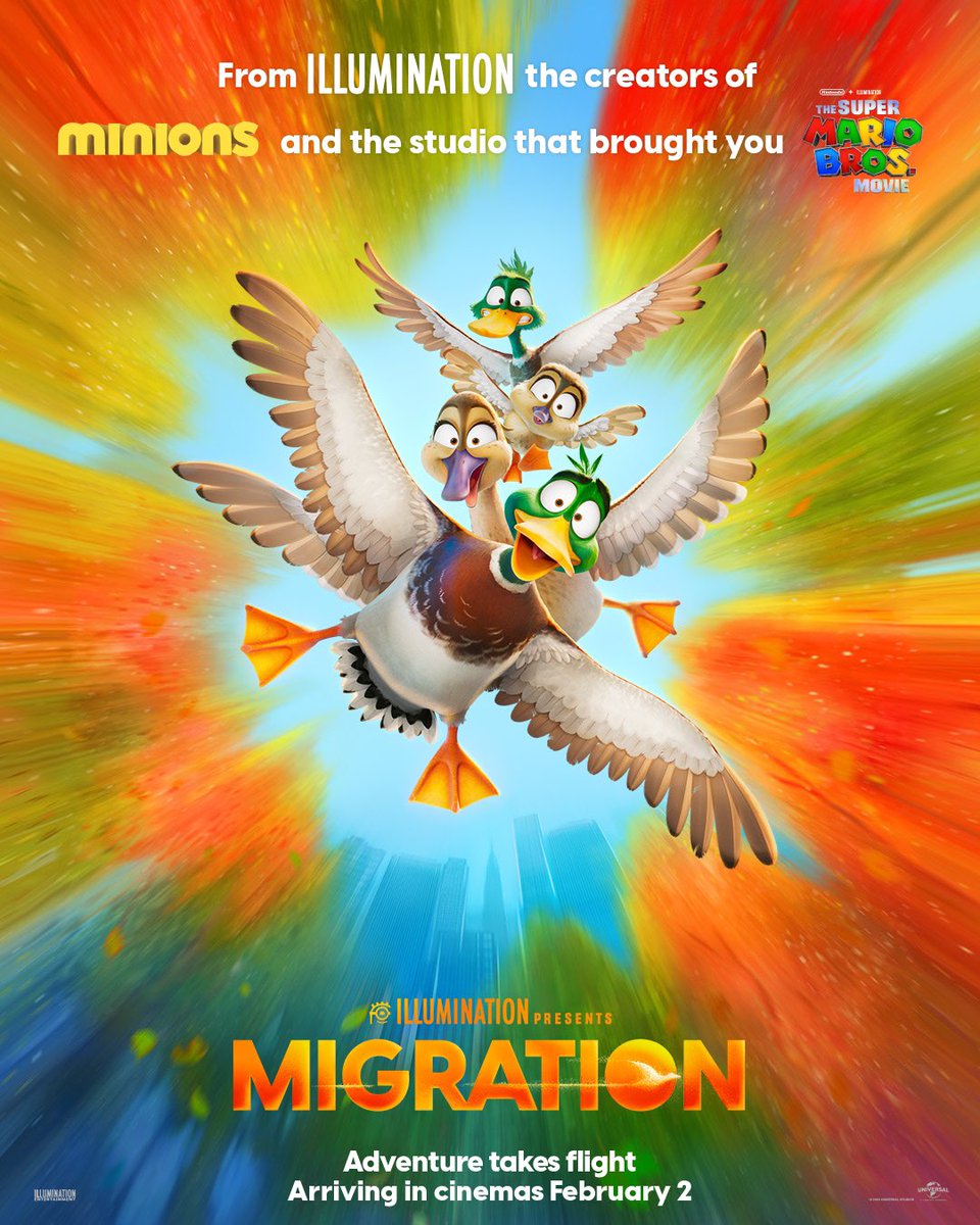 UJStrikesBack's tweet photo. HAPPY MIGRATION DAY IN THE UK AND IRELAND!!! 🥳🎉
#Migration #Awkwafina @RealDMitchell #CarolKane #TresiGazal #CasparJennings #JohnPowell #ChristianGazal #JoshGold #ColinStimpson #MikeWhite #ChrisMeledandri #GuyloHomsy #BenjaminRenner #MigrationMovie #Mooned #Illumination https://t.co/pPQwDttxZt