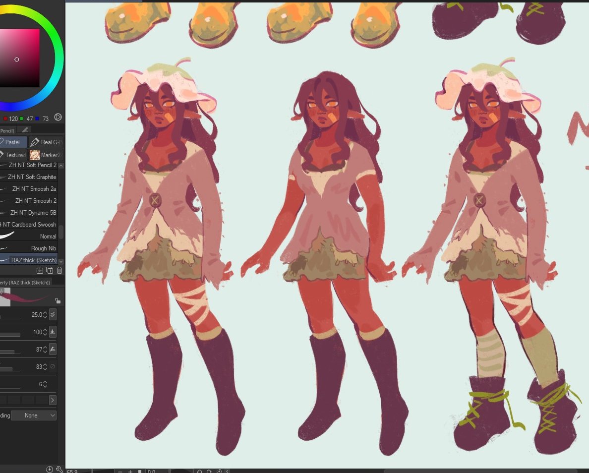 「chara design homeworkthumbelina if she w」|santan ꏿ⁠_⁠ꏿ🤞のイラスト