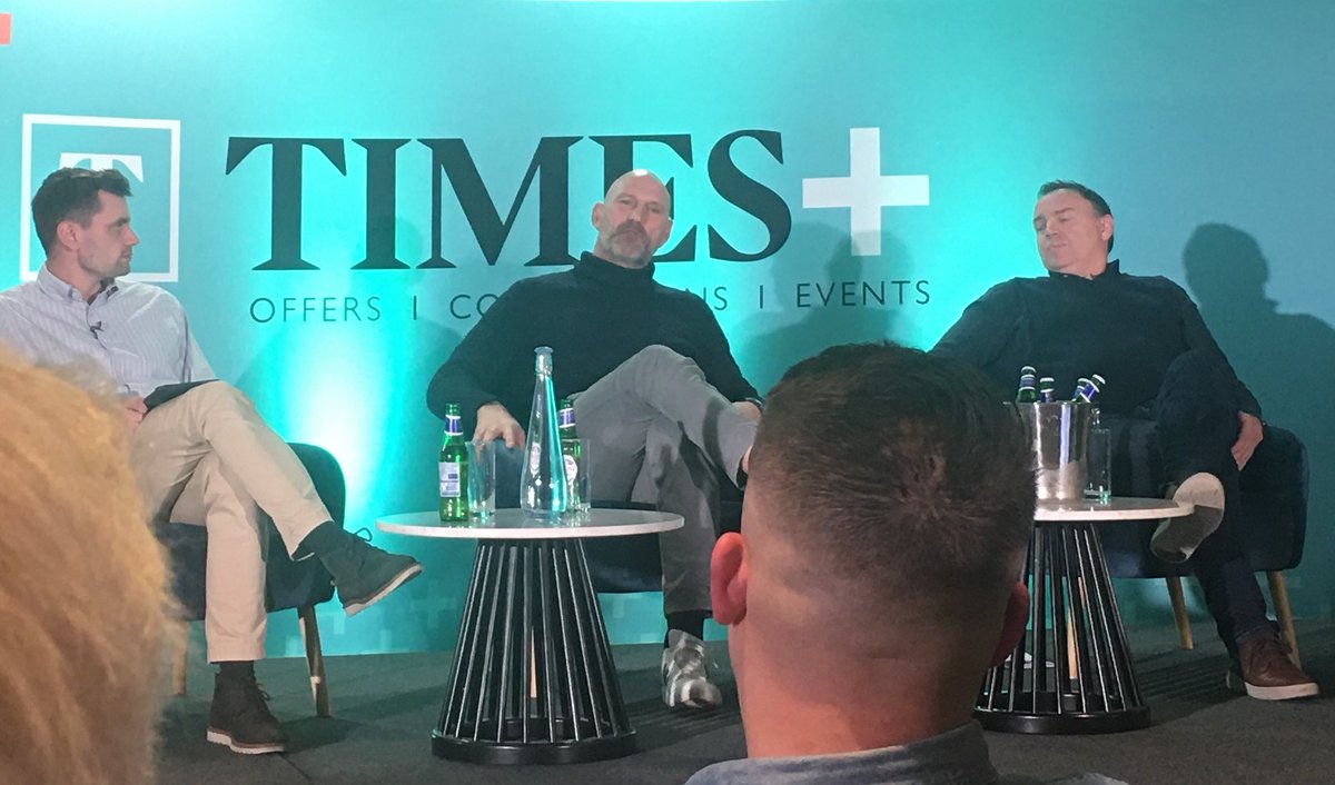 @dallaglio8 and @robhendo13 served us a treat at @thetimes #SixNations preview last night. Thanks for the hospitality and for answering my question! Lawrence and Rob - please DM if you'd like a copy of my eBook on The Six Nations Anthems.