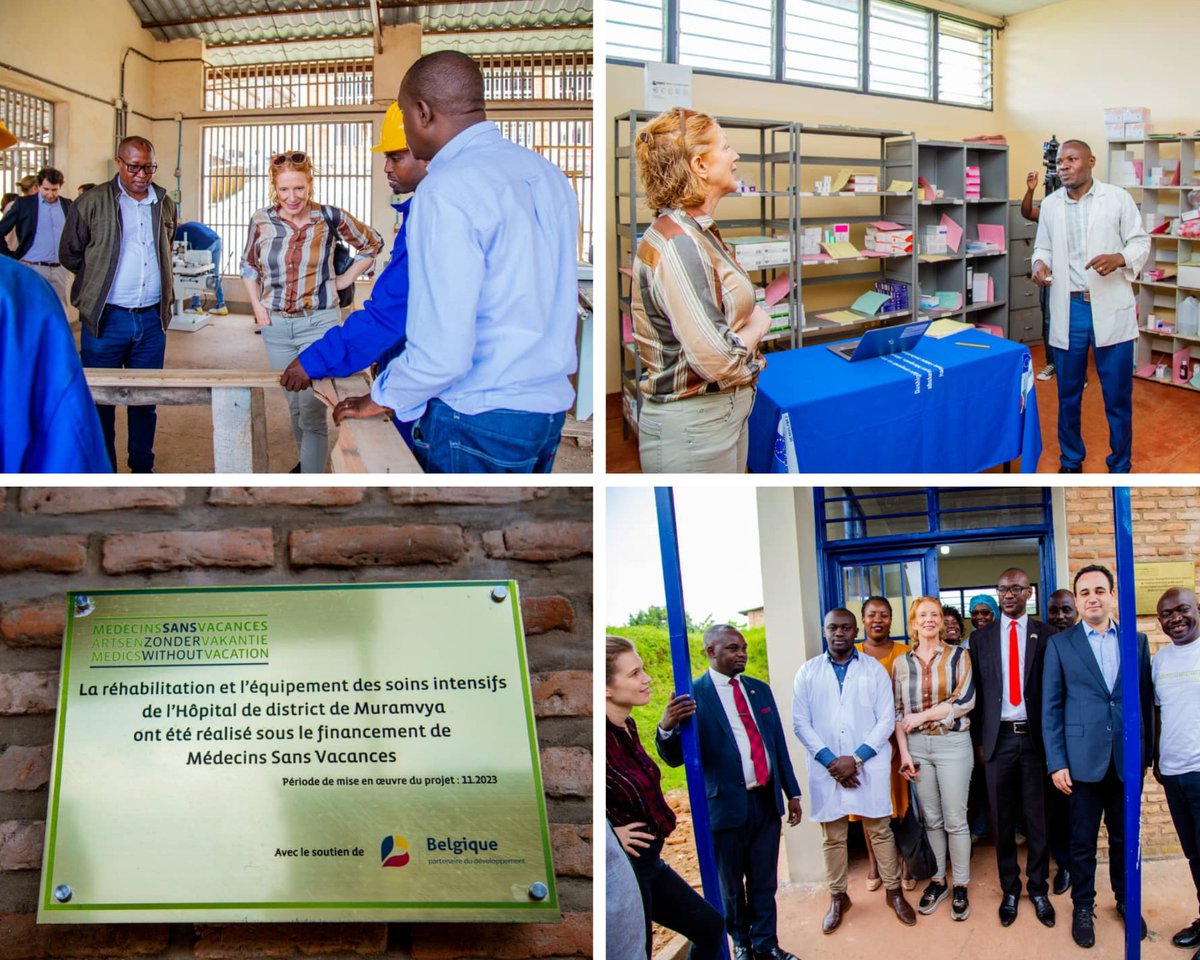 🌍 We are now in Burundi to explore the results of our collaboration with partners in Burundi. Yesterday's on-site visits included Enabel and Médecins Sans Vacances in Muramvya.