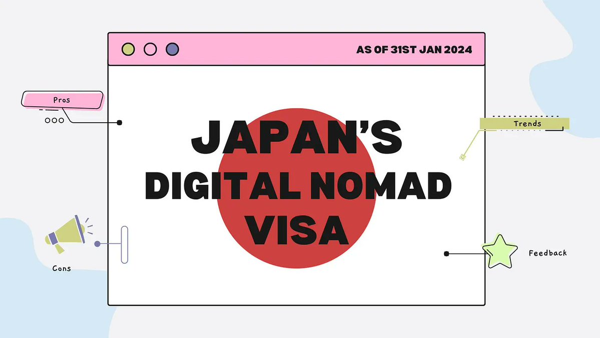 📣CEO Ryo Osera has published a blog about the Japan's digital nomad visa, breaking down the latest updates from the Vice Minister of Education and Science.

Leave a comment and  let us know your thoughts!

medium.com/@oseraryo/late…

#digitalnomad #digitalnomadvisa