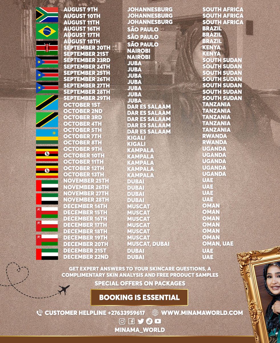 Minama_world's tweet photo. MINAMA is coming to a city near you! Very excited to meet you all 
Bookings are essential. 
MINAMA to the 🌍 https://t.co/ERj03y8nma