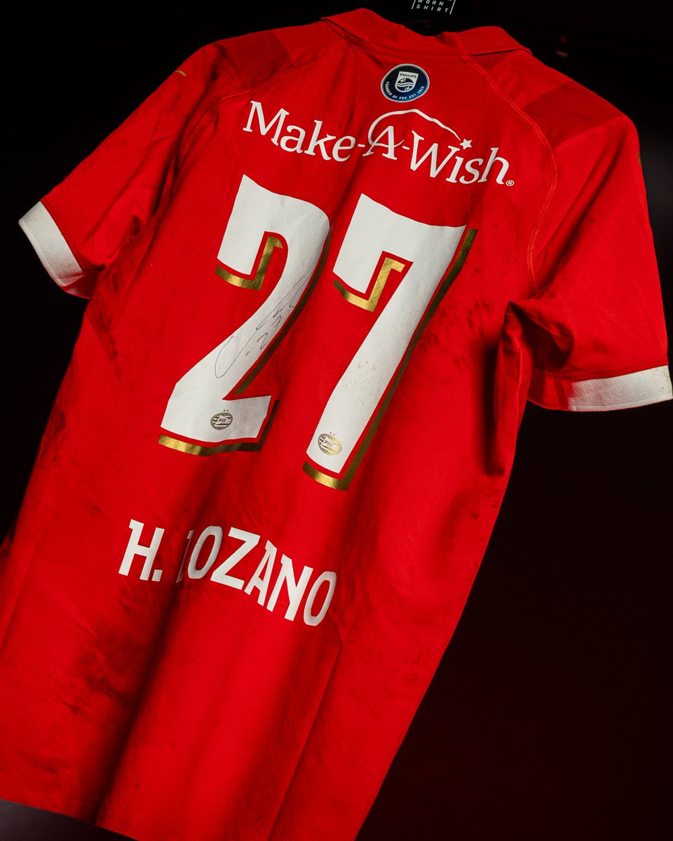 Vandaag is de laatste dag dat je kunt bieden op een uniek PSV wedstrijdshirt. Netto opbrengst naar <a href="/MakeAWishNL/">Make-A-Wish NL</a>. Bieden doe je hier: psv.matchwornshirt.com