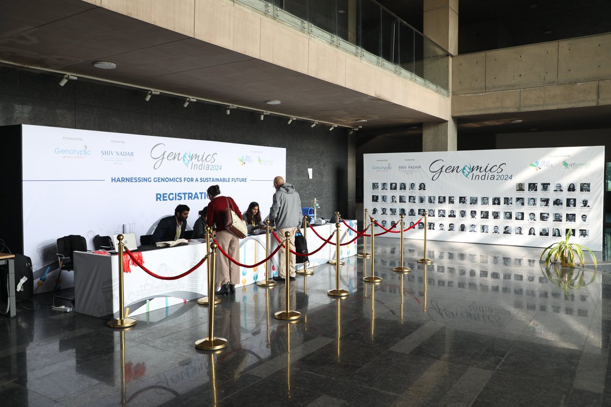 ShivNadarUniv's tweet photo. It's day 2 of the Genomics India Conference - another day of exciting talks and presentations! 

@Genomics_India 
#GIC2024 https://t.co/1sa5tGSKl2