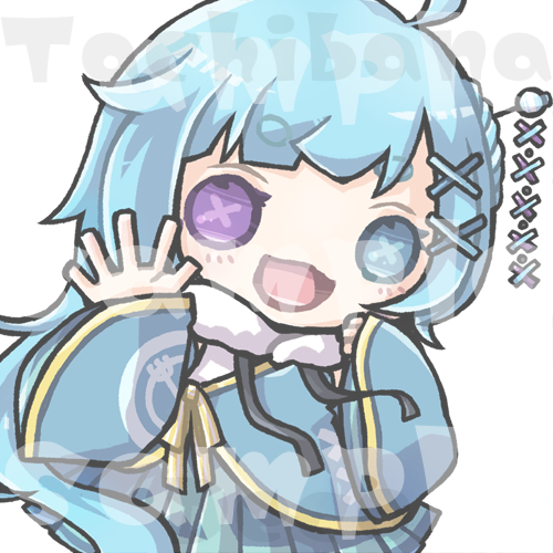 「デフォルメイラストを描かせていただきました ご依頼どうもありがとうございました!」|立花でこのイラスト