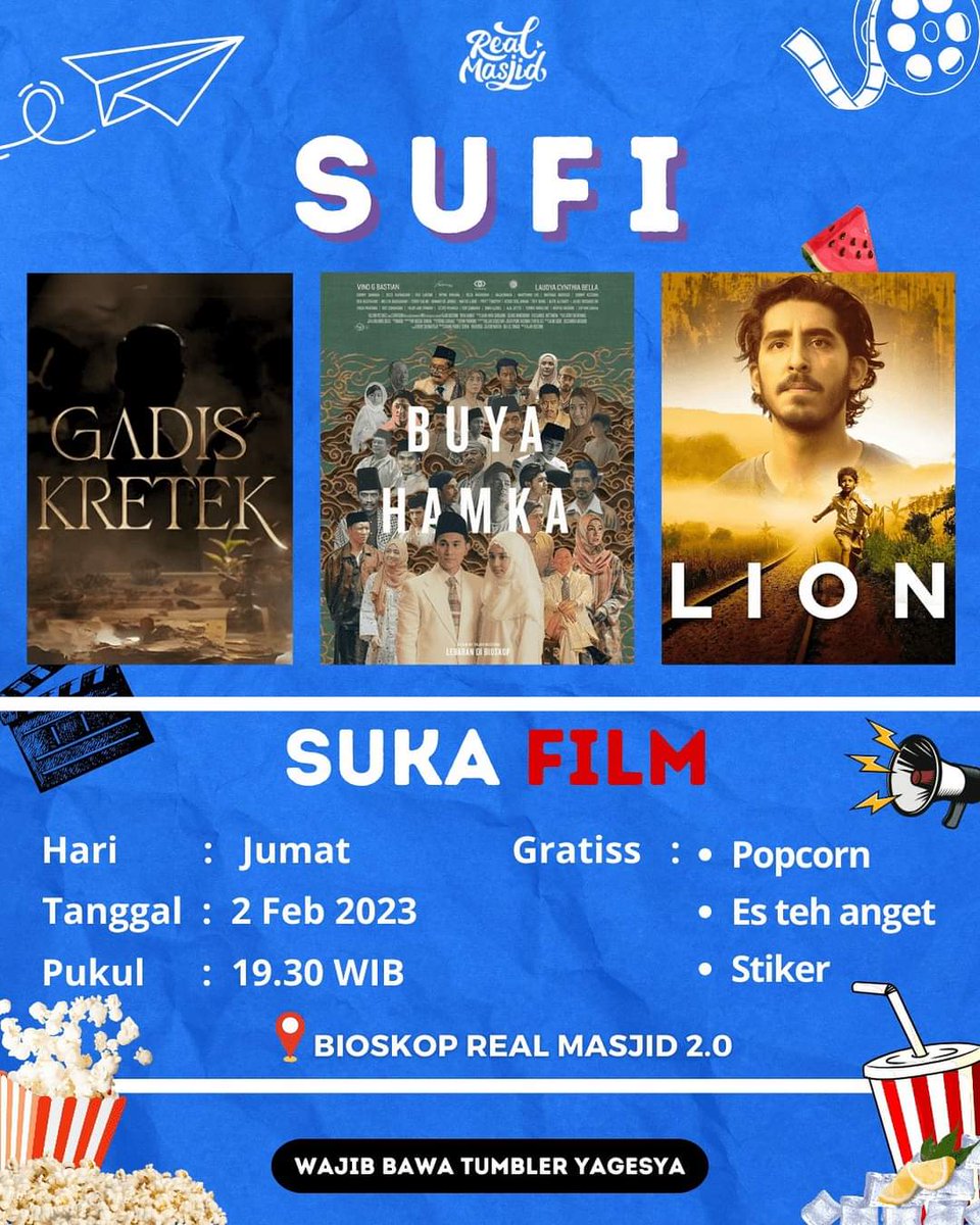 Nonton film bareng pekan ini🔥
Mau yang mana nihhhhh?🎉

Ini bagus semua sihhhh, jadi kayanya kalian wajib ikutan🤭, nah biar ga kehabisan seat, langsung aja klik link di bio untuk pendaftaran

Fixnya besok jumat pagi yaaaa✅

#sufi #sukafilm