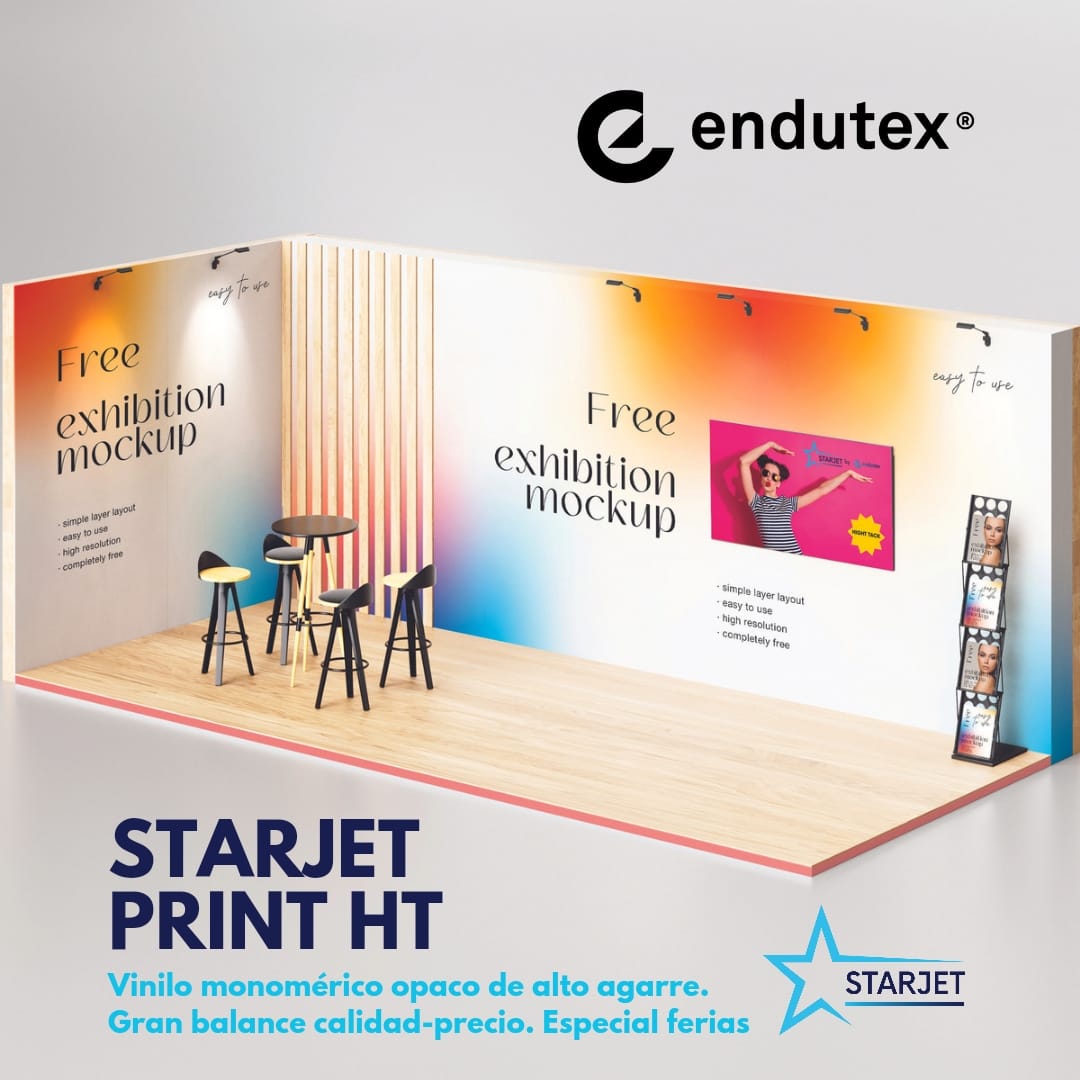 APdigitales's tweet image. #Endutex amplía la familia de vinilos #STARJET con el nuevo STARJET PRINT HT para #ferias, que ofrece gran estabilidad y calidad garantizada tanto durante la #impresion como en el montaje
➡️tinyurl.com/yvbfpl55
#impresiondigital #comunicacionvisual #eventos #stands