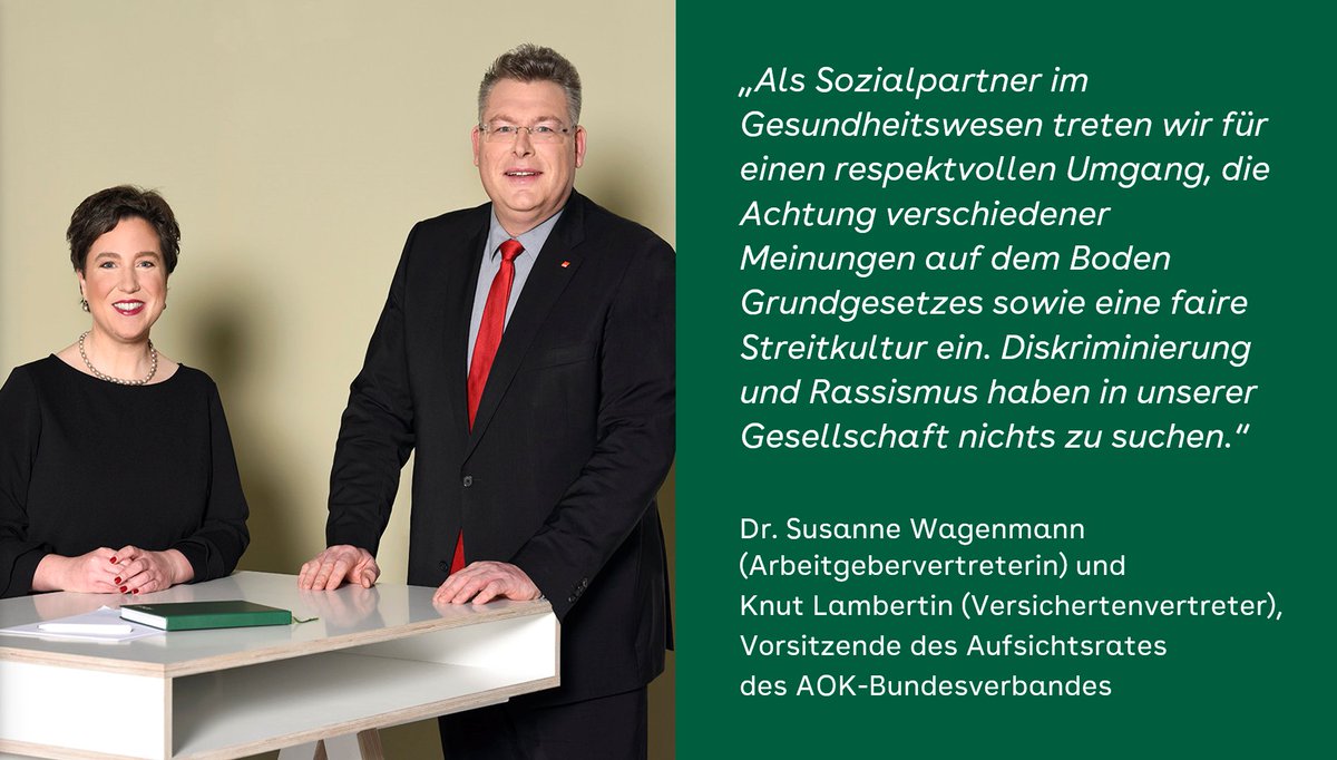 Der Aufsichtsrat des #AOK-Bundesverbandes hat die aufgedeckten „Remigrationspläne“ von Rechtsextremisten verurteilt und erteilt Bestrebungen, zentrale Punkte des Grundgesetzes zu schwächen, eine Absage. Zum vollständigen Statement: aok.de/pp/bv/statemen…